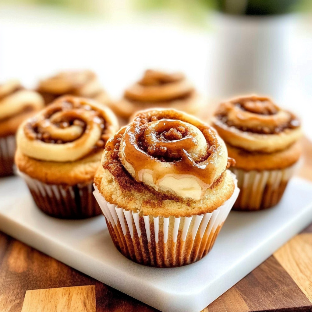 Recipe preparation for Cinnamon Roll Cupcakes