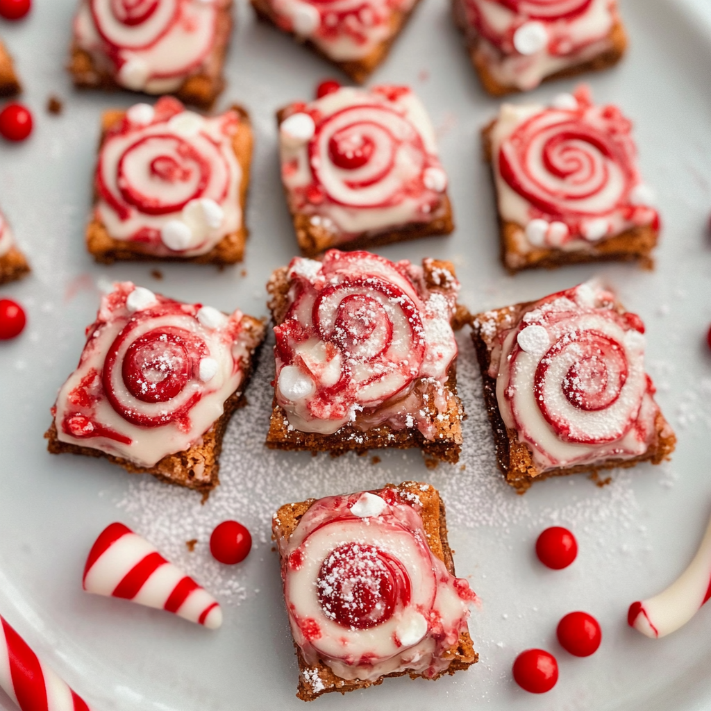 Recipe preparation for Peppermint Bark Pretzel Bites