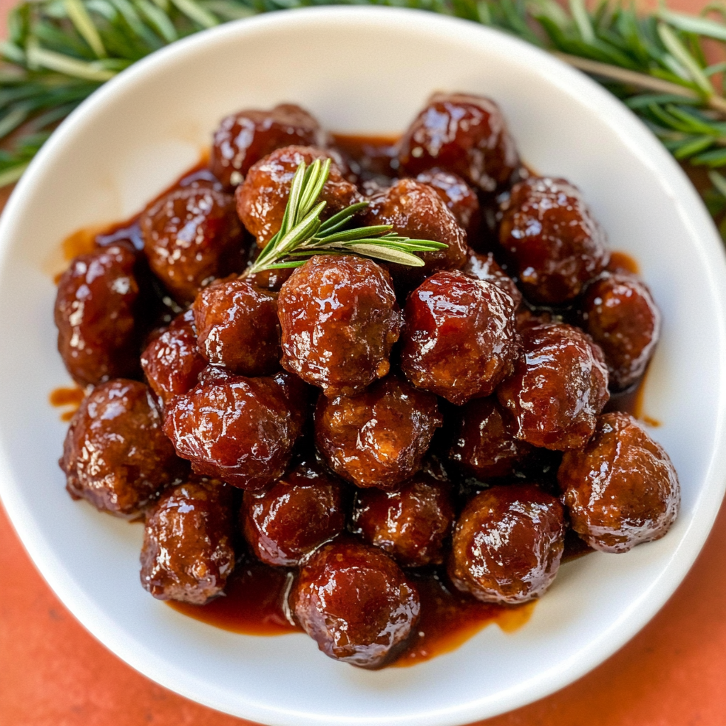 Recipe preparation for Cranberry BBQ Meatballs