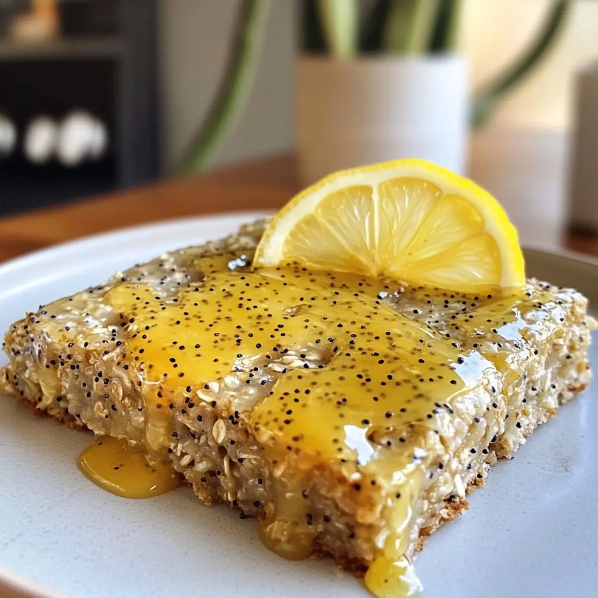 Lemon Poppy Seed Baked Oatmeal