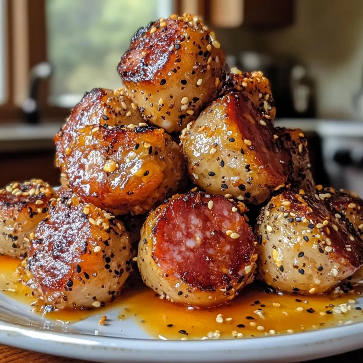 Everything Bagel Kielbasa Bites