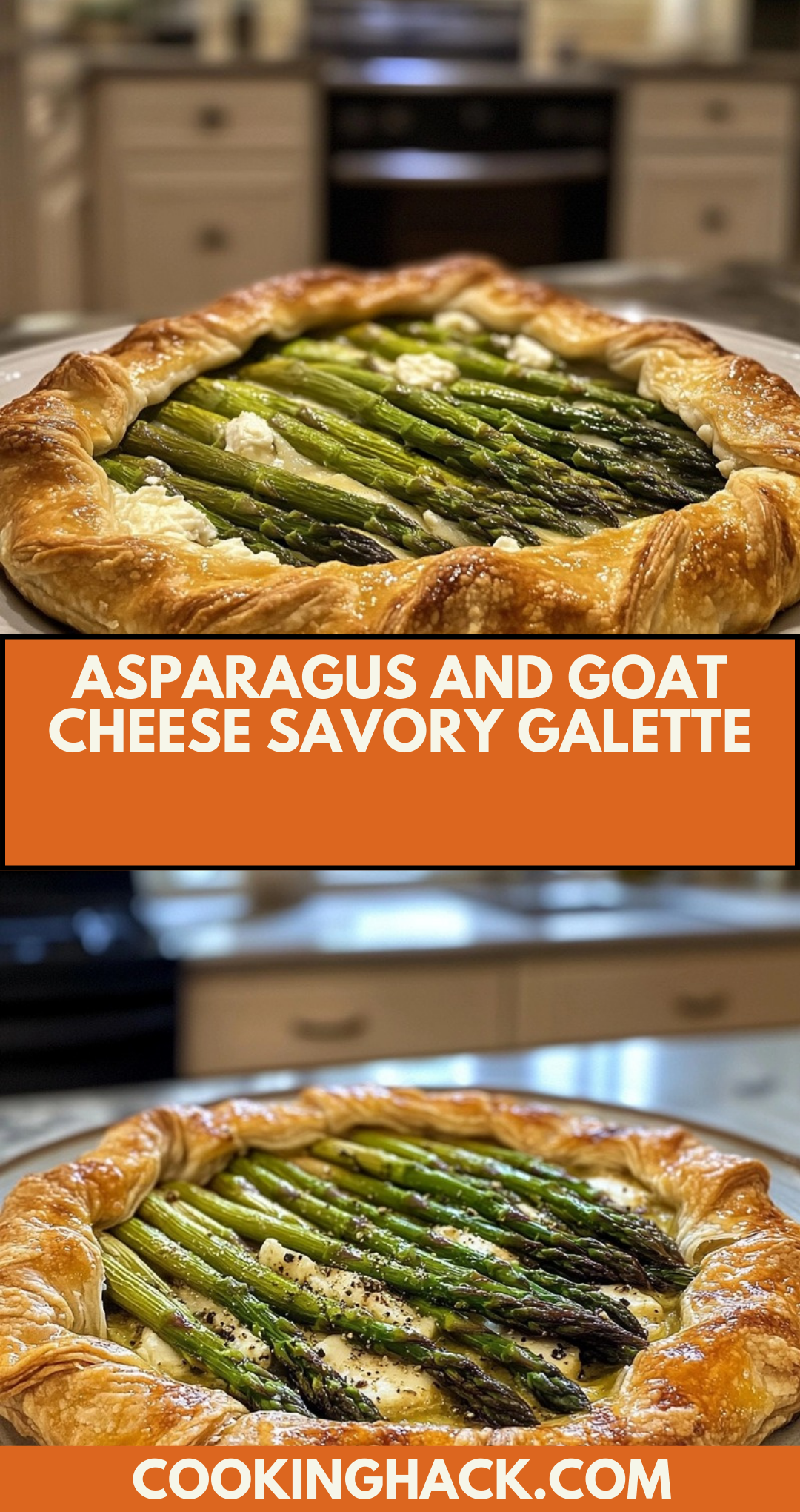 Asparagus and Goat Cheese Savory Galette