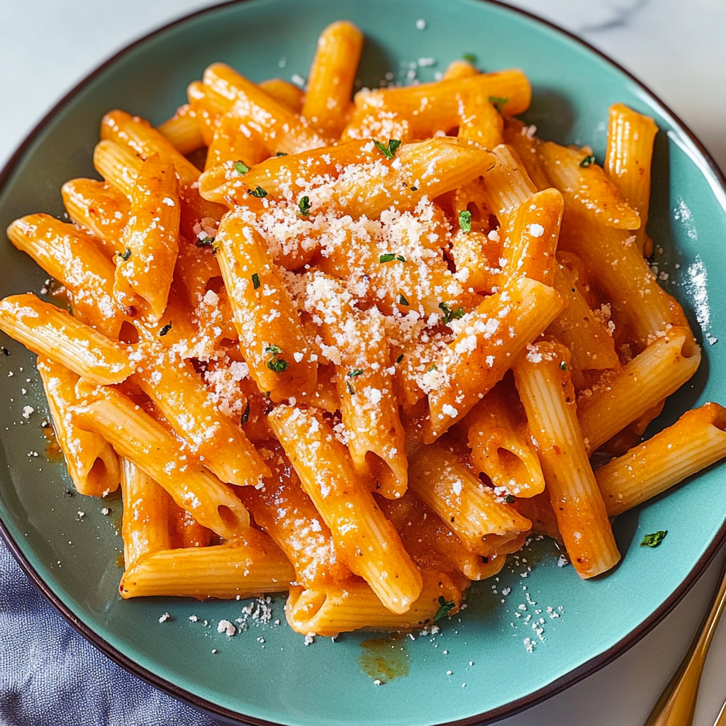 Recipe preparation for Creamy Gochujang Pasta