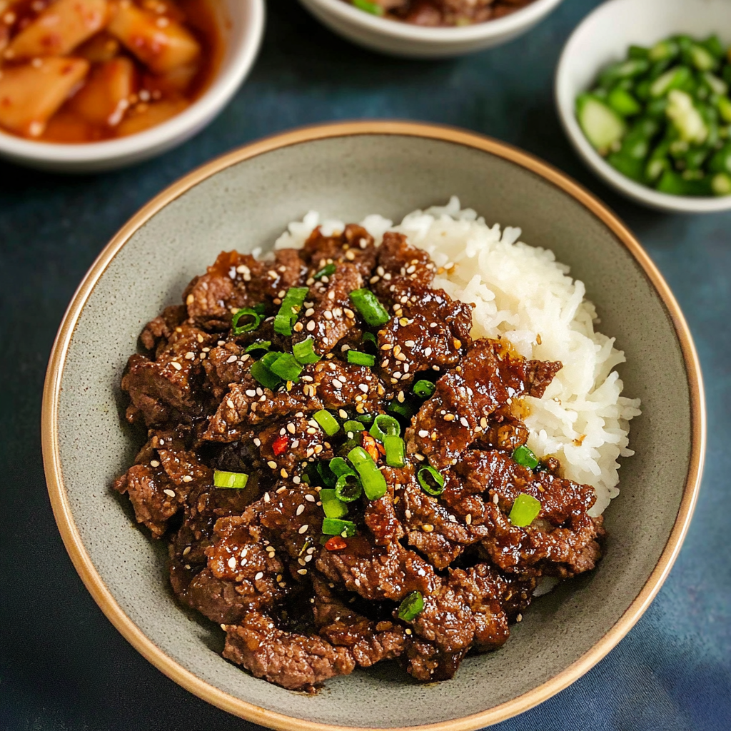 Recipe preparation for Korean Beef Bulgogi