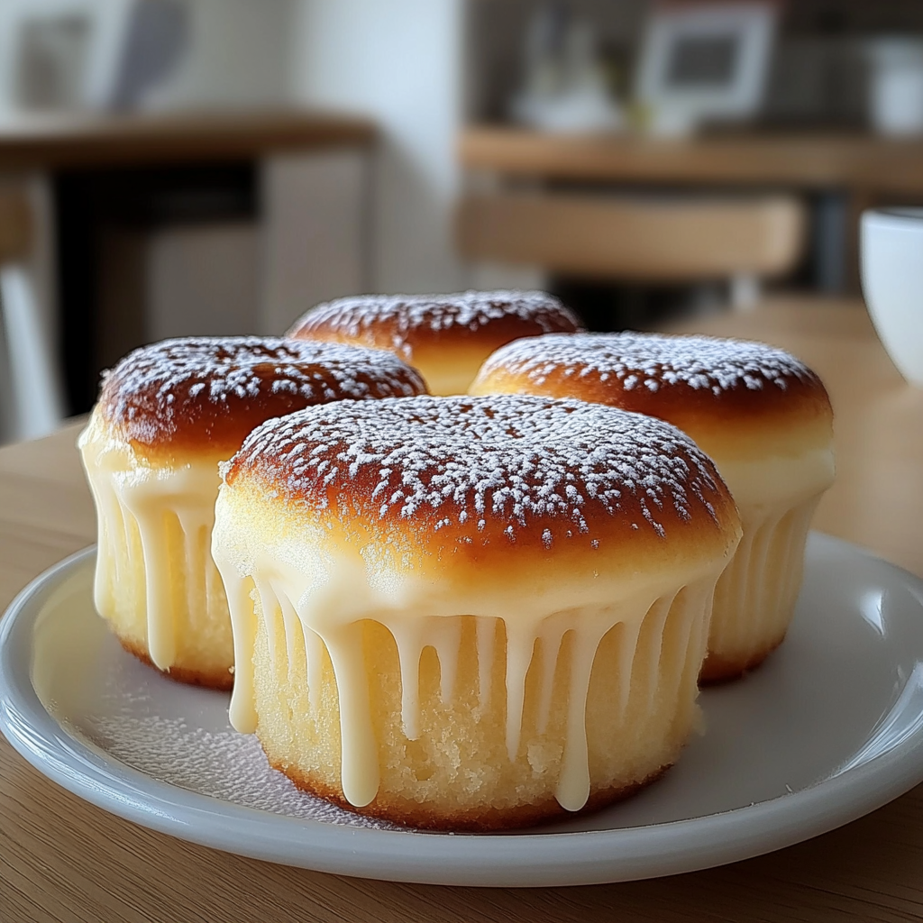 Recipe preparation for Fluffy Japanese Cotton Cheesecake Cupcakes