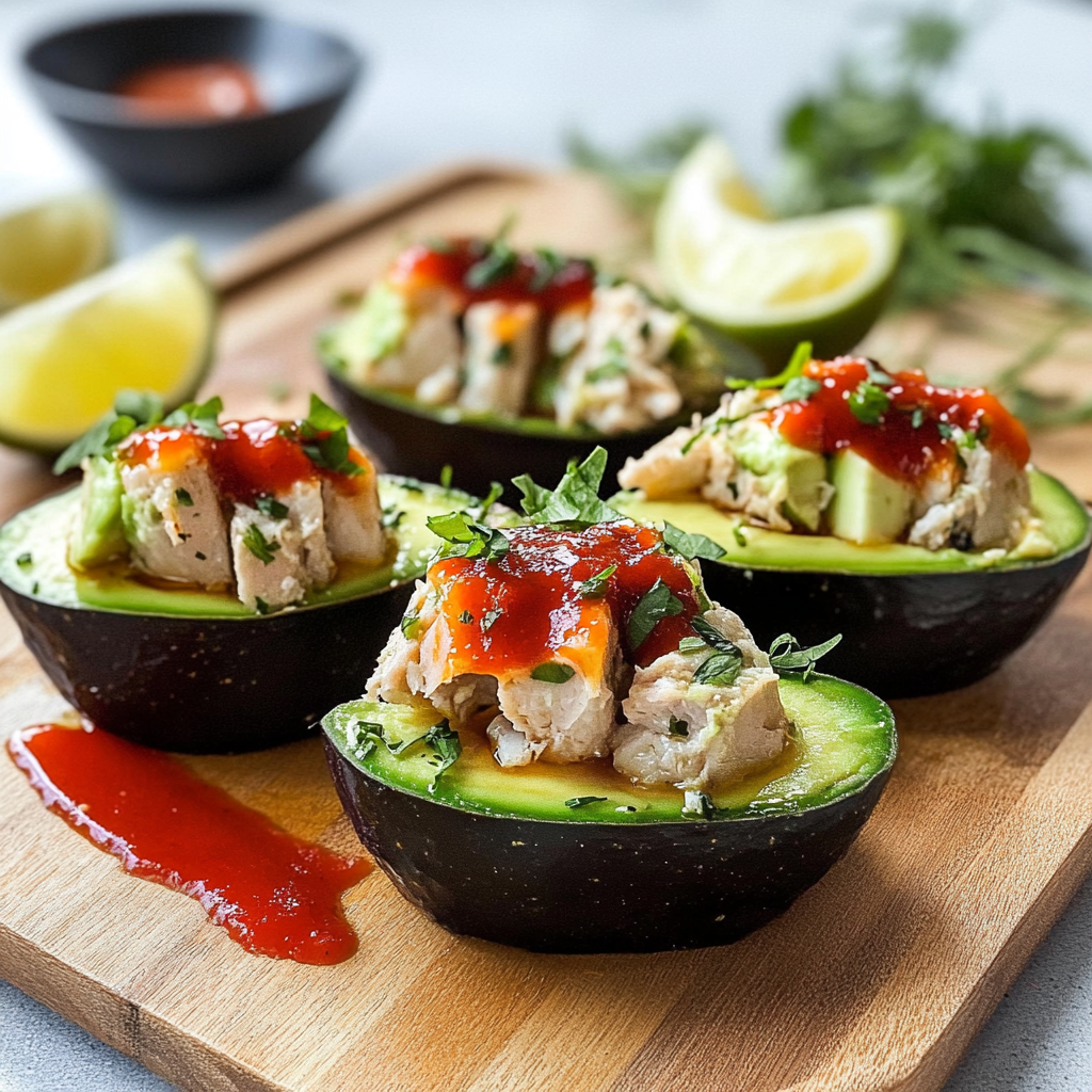 Recipe preparation for Tuna Avocado Boats
