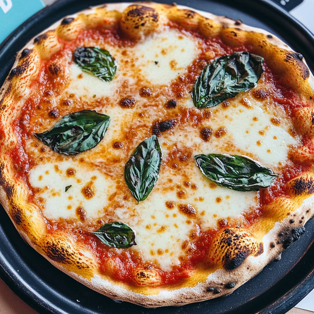 Recipe preparation for Heart-Shaped Margherita Pizza