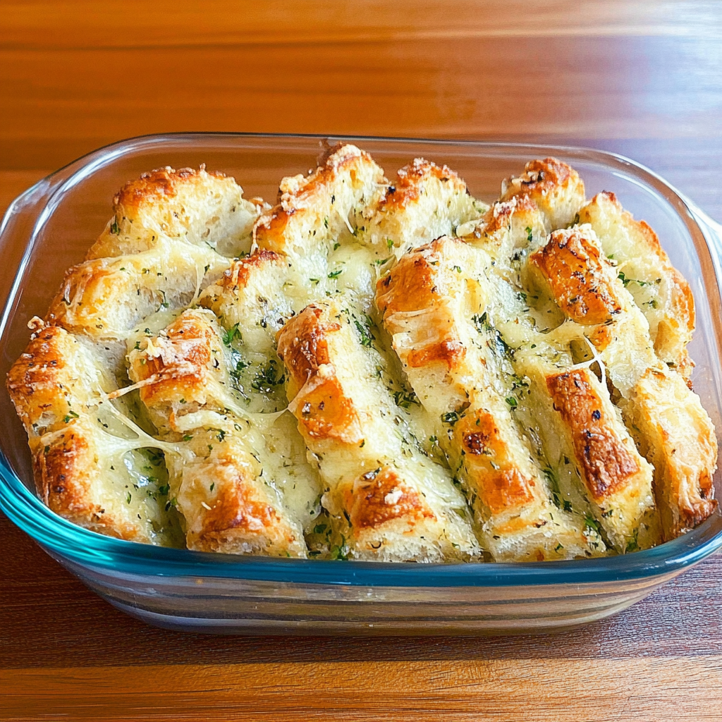 Recipe preparation for Garlic Parmesan Pull-Apart Bread