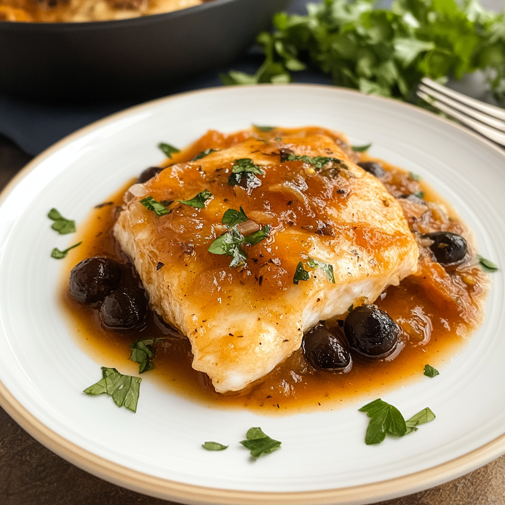 Recipe preparation for Honey Garlic Glazed Cod