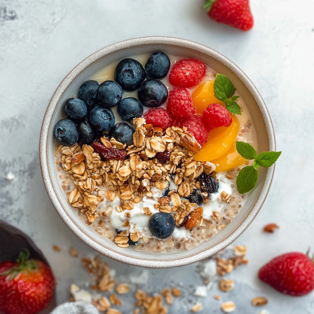 Recipe preparation for Overnight Bircher Muesli