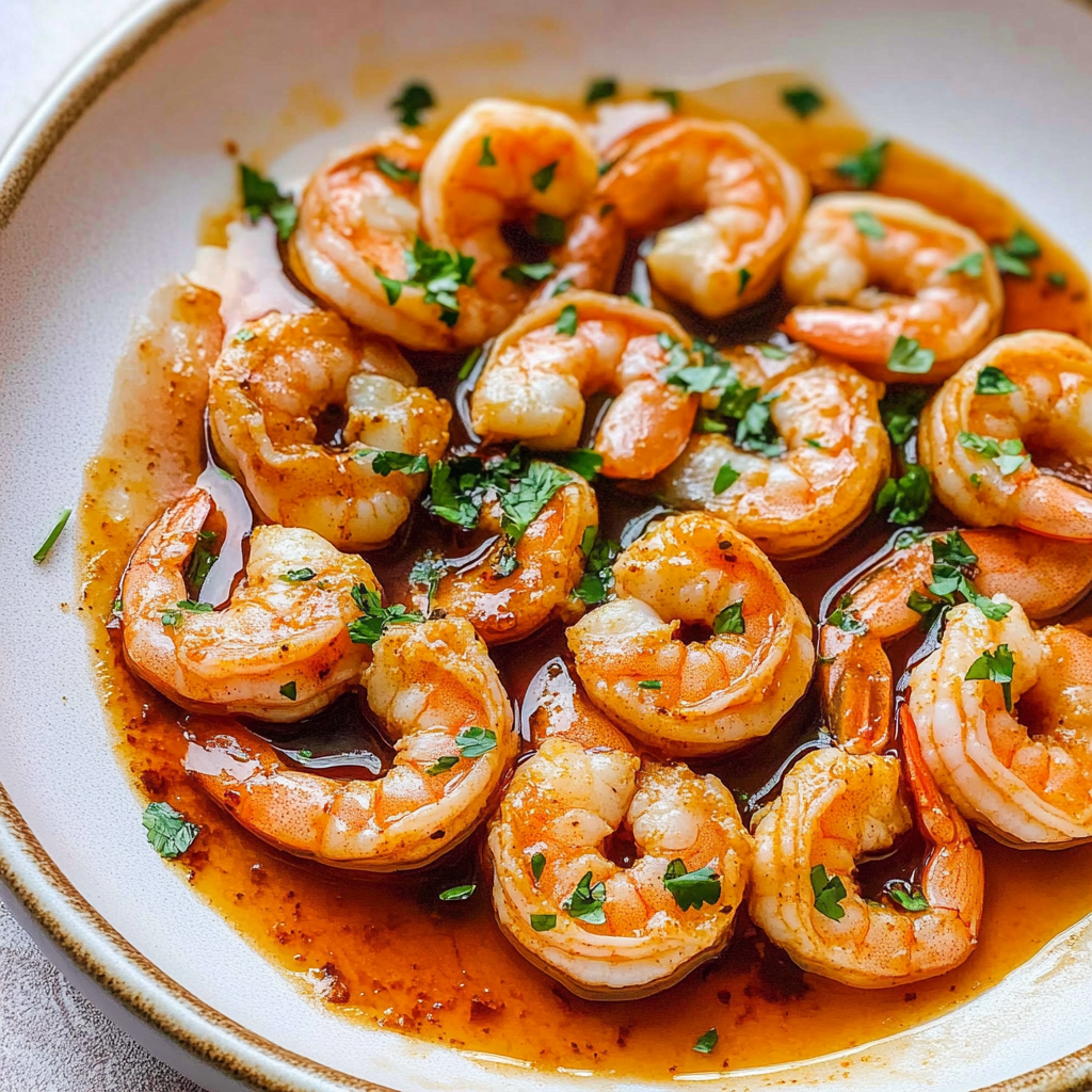 Recipe preparation for Spicy Shrimp with Hot Honey