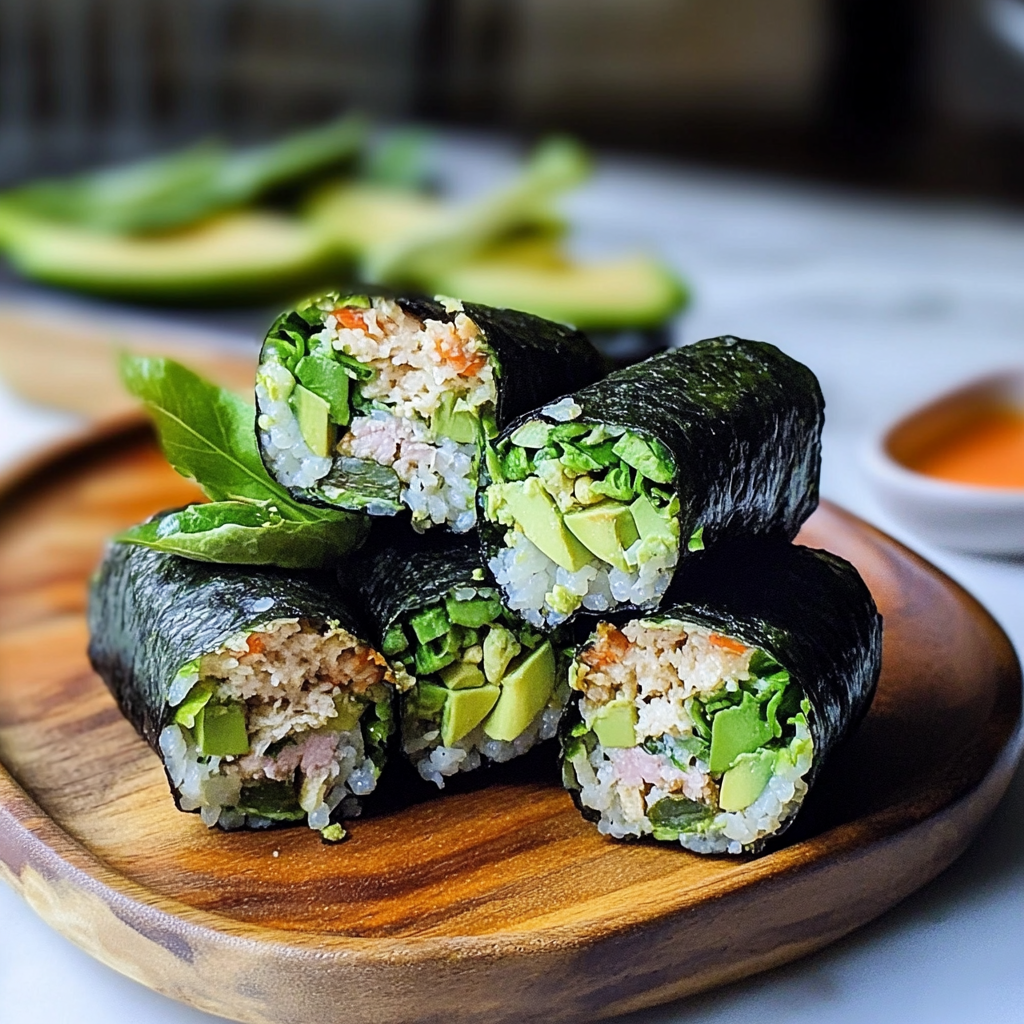 Recipe preparation for Seaweed Salad Wraps