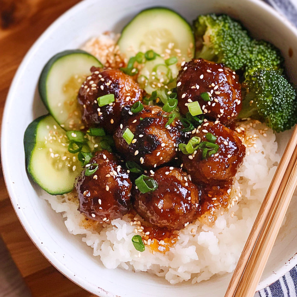 Recipe preparation for Gochujang Meatballs