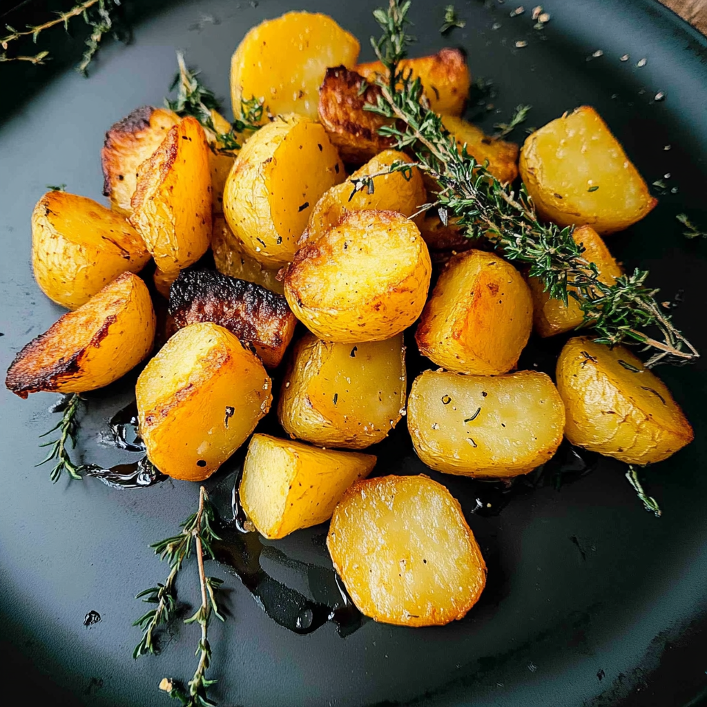 Recipe preparation for Duck Fat Roast Potatoes