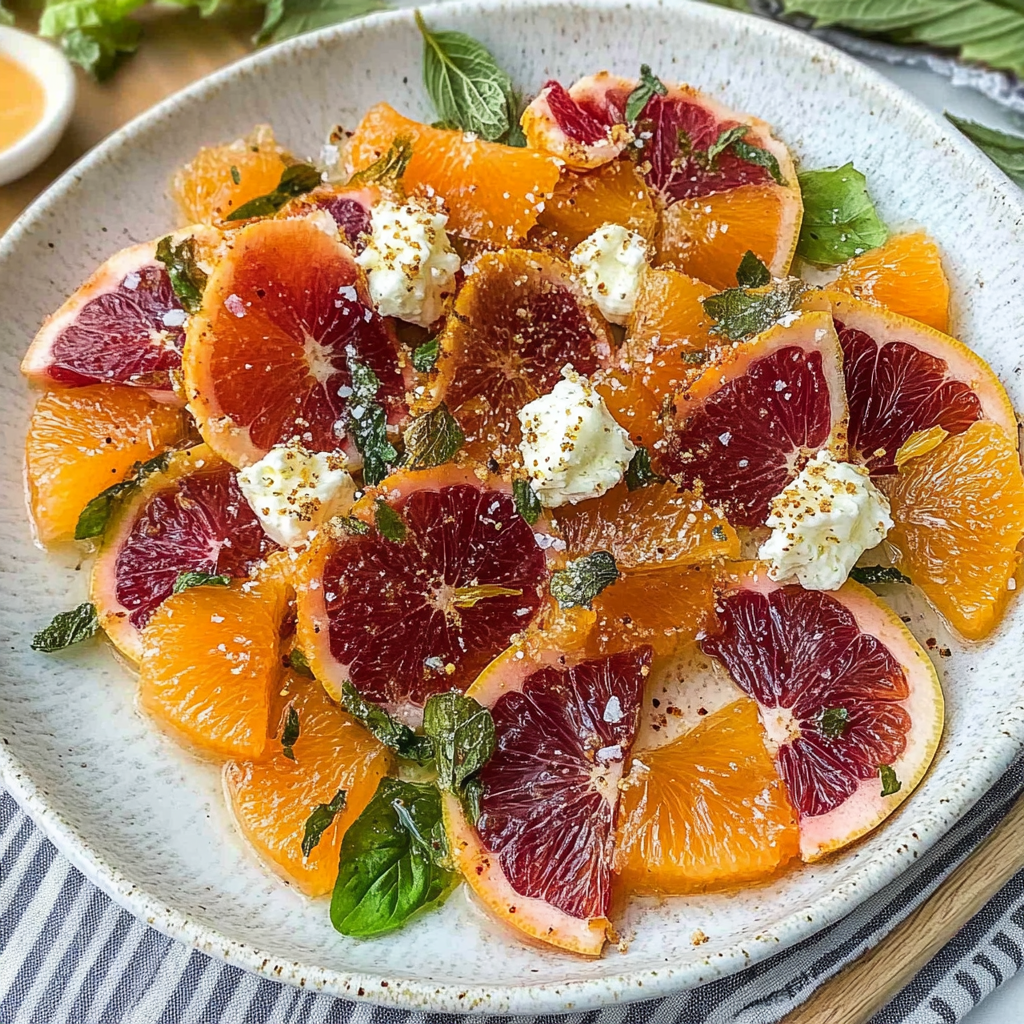 Recipe preparation for Winter Citrus Carpaccio