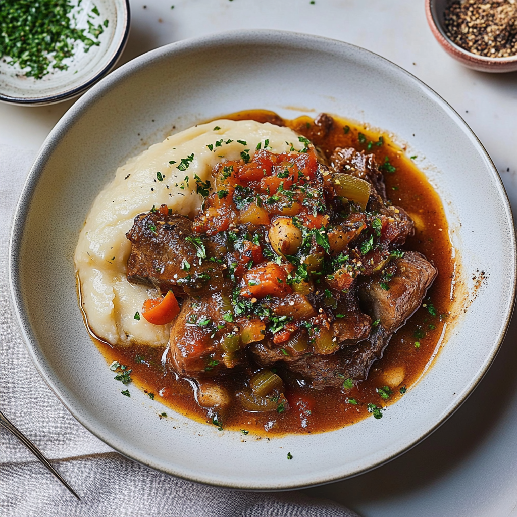 Recipe preparation for Slow Cooker Osso Buco