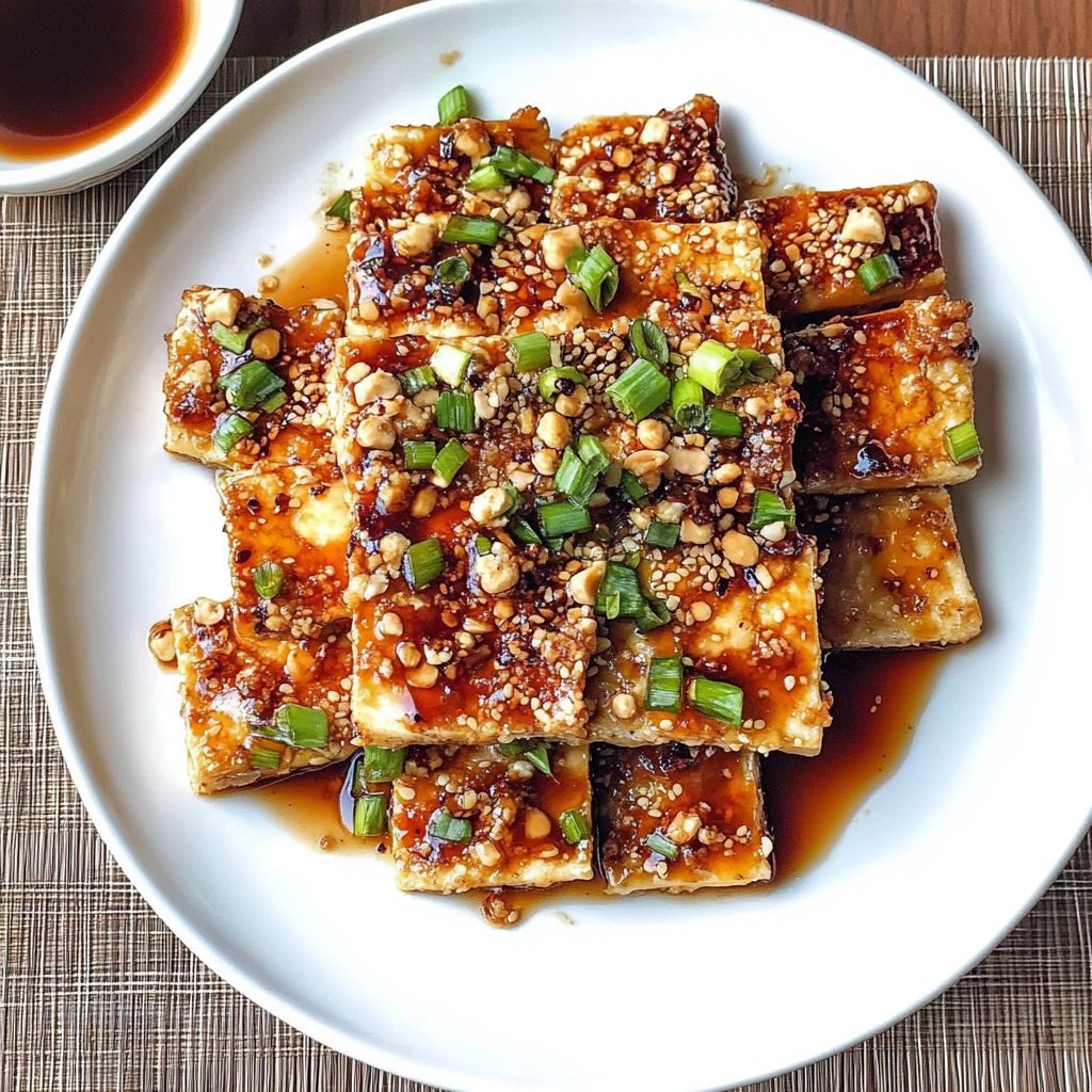 Recipe preparation for Korean Fried Tofu