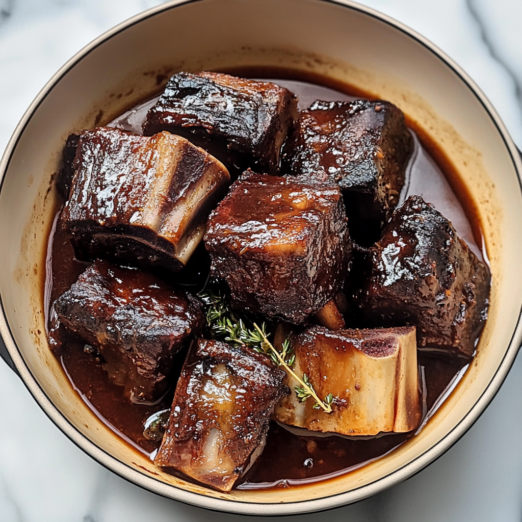 Recipe preparation for Red Wine Braised Short Ribs