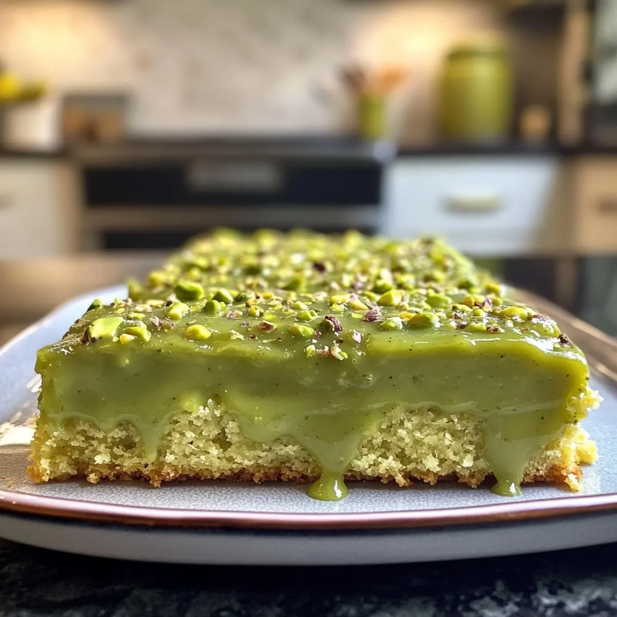 Pistachio Dream Sheet Cake