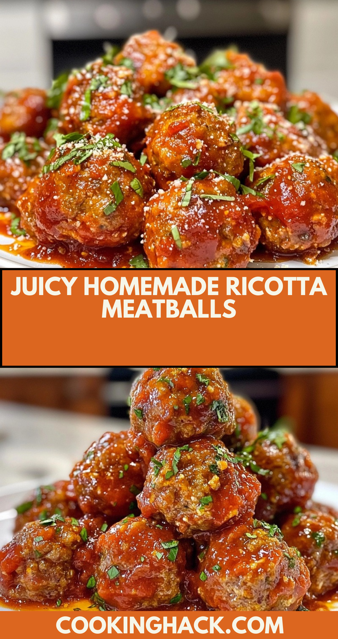 Juicy Homemade Ricotta Meatballs
