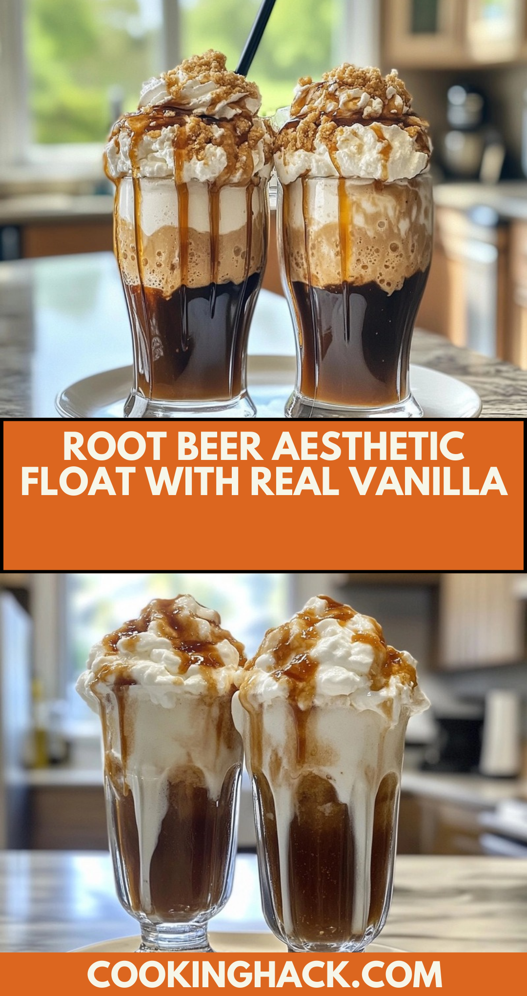 Root Beer Aesthetic Float with Real Vanilla