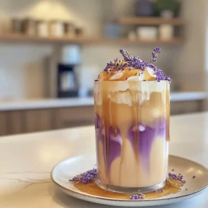 Lavender Honey Iced Latte