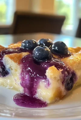 Lemon Blueberry Croissant Bread Pudding