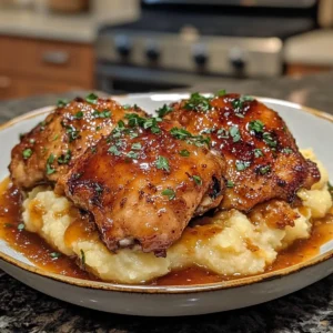 Chipotle Honey Chicken Thighs With Smoked Gouda Mashed Potatoes