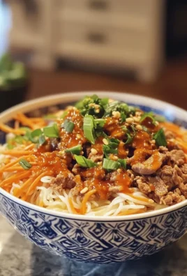 Vietnamese Bún Chả Noodle Bowl