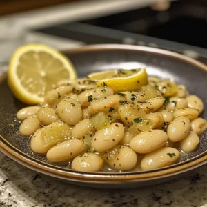 Garlic Lemon White Beans