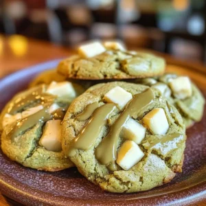 Matcha White Chocolate Chunk Cookies