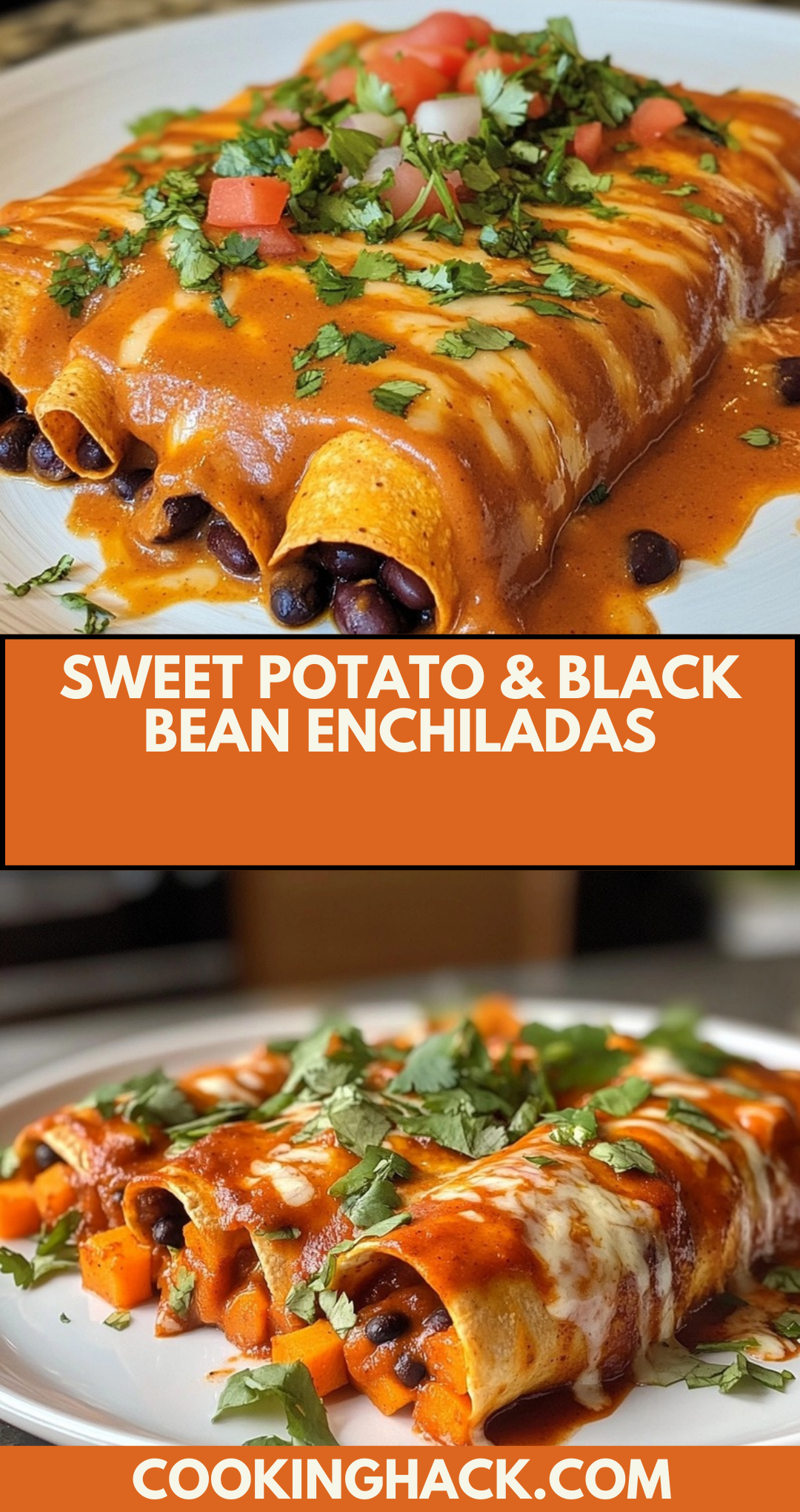Sweet Potato & Black Bean Enchiladas