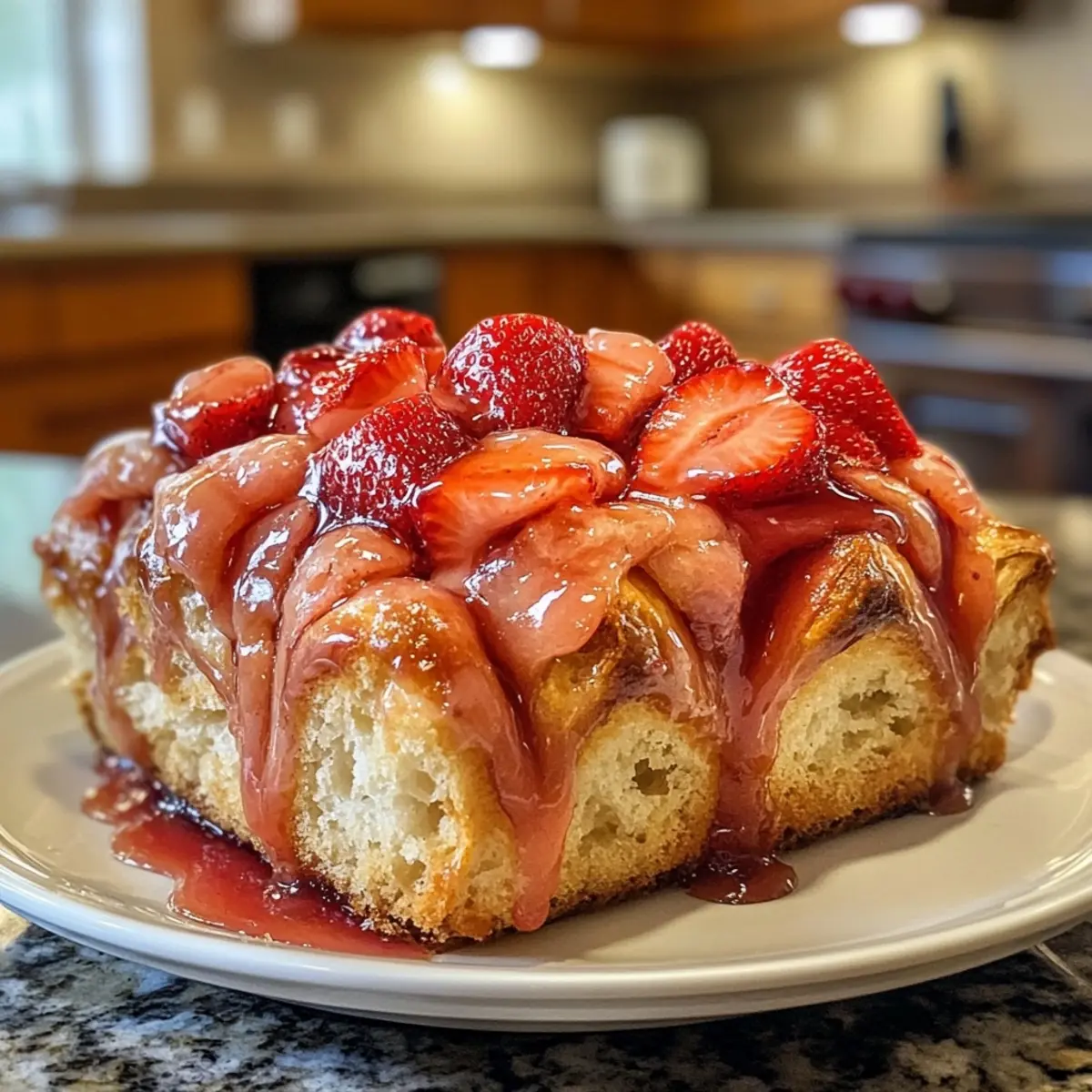 Strawberry Rhubarb Brioche