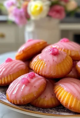 Raspberry Rose Water Madeleines