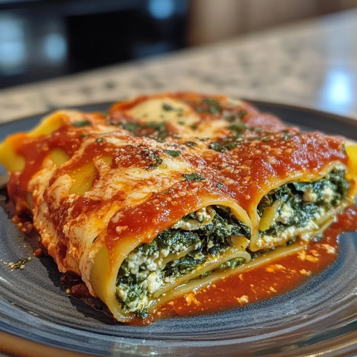 Spinach Ricotta Cannelloni