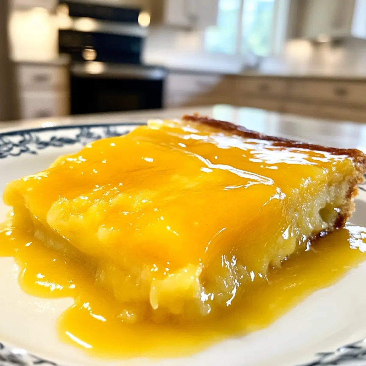 Mango and Coconut Milk Dump Cake