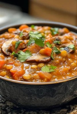 Vegan Lentil Mushroom Stew