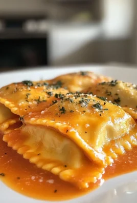 Baked Ravioli with Vodka Sauce