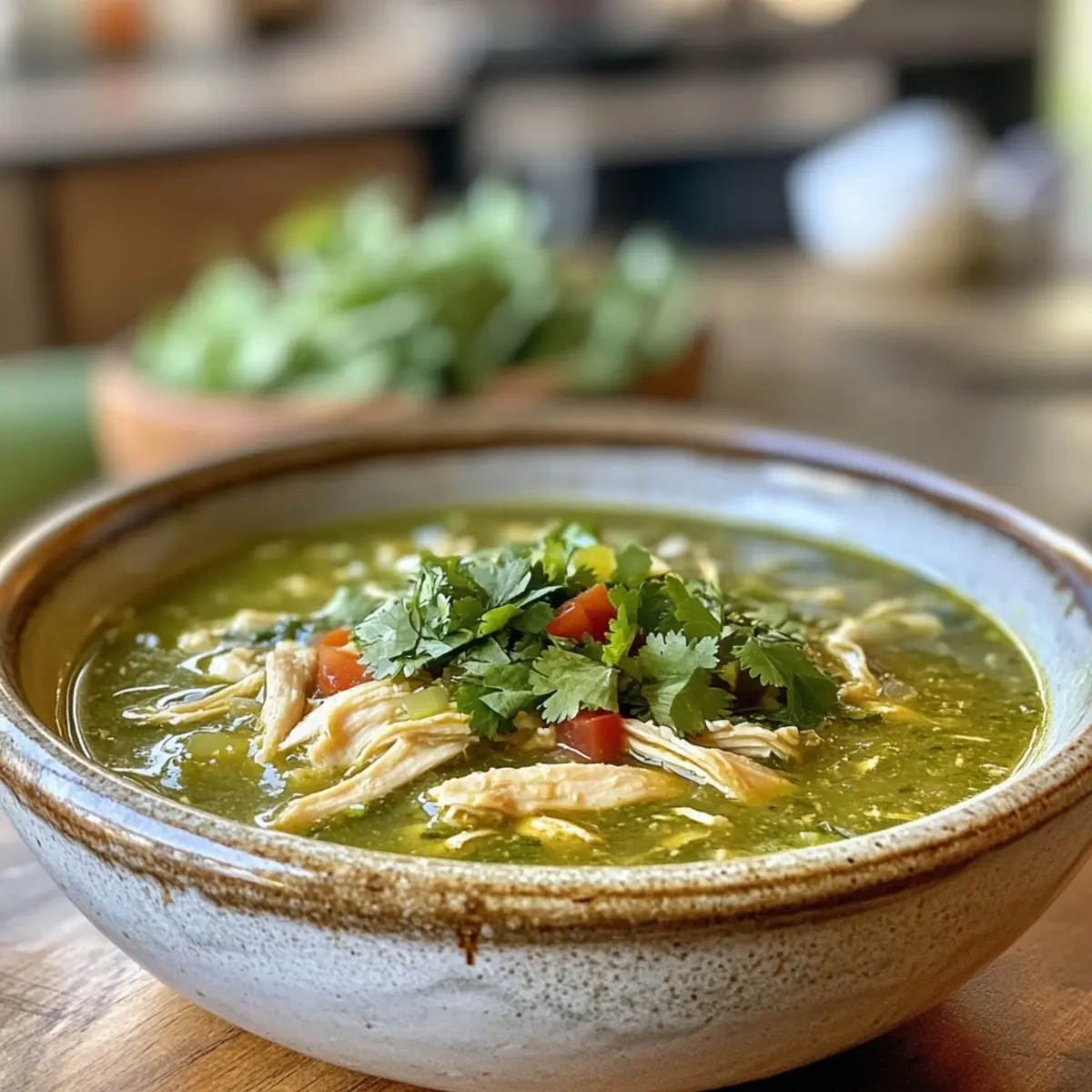 Chicken Pozole Verde Soup