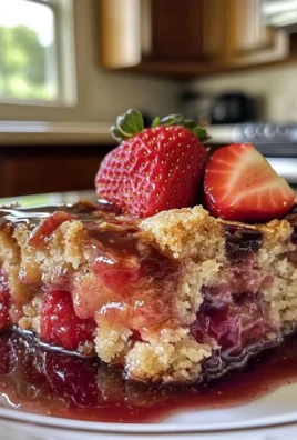 Strawberry Balsamic Dump Cake