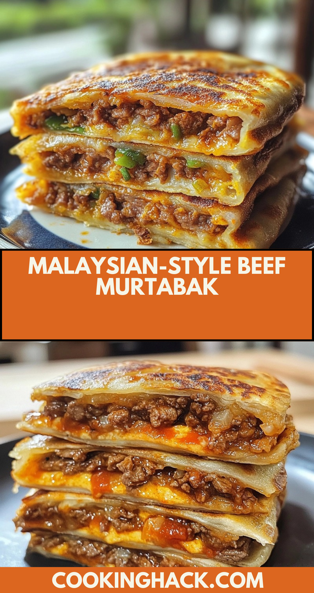 Malaysian-style Beef Murtabak