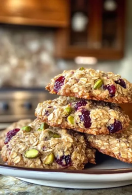 Cranberry Pistachio Oatmeal Cookies