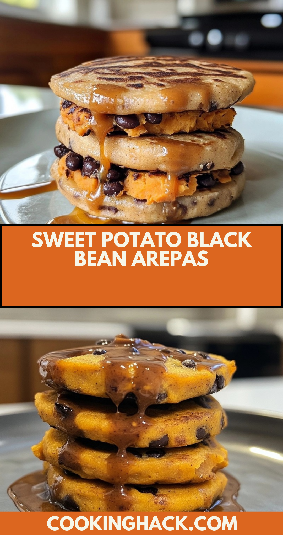 Sweet Potato Black Bean Arepas