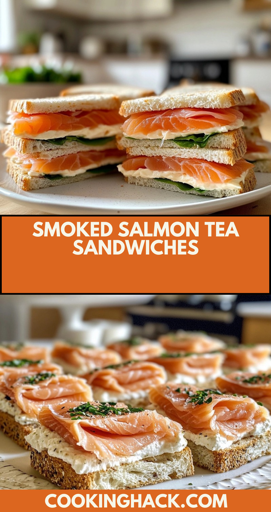 Smoked Salmon Tea Sandwiches