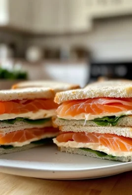 Smoked Salmon Tea Sandwiches