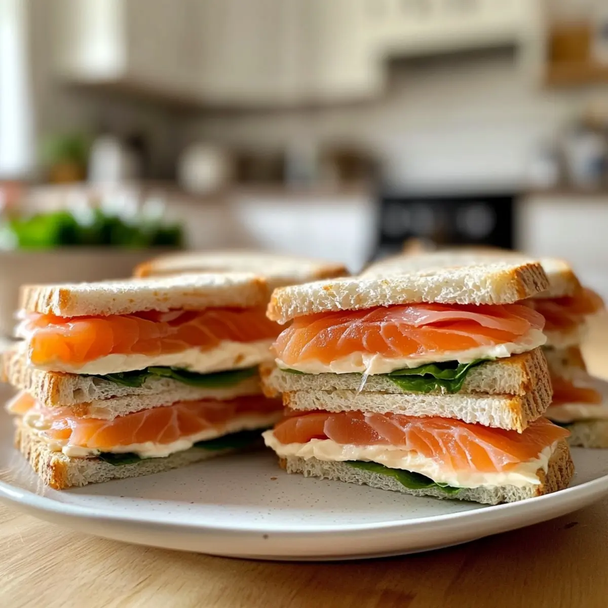 Smoked Salmon Tea Sandwiches