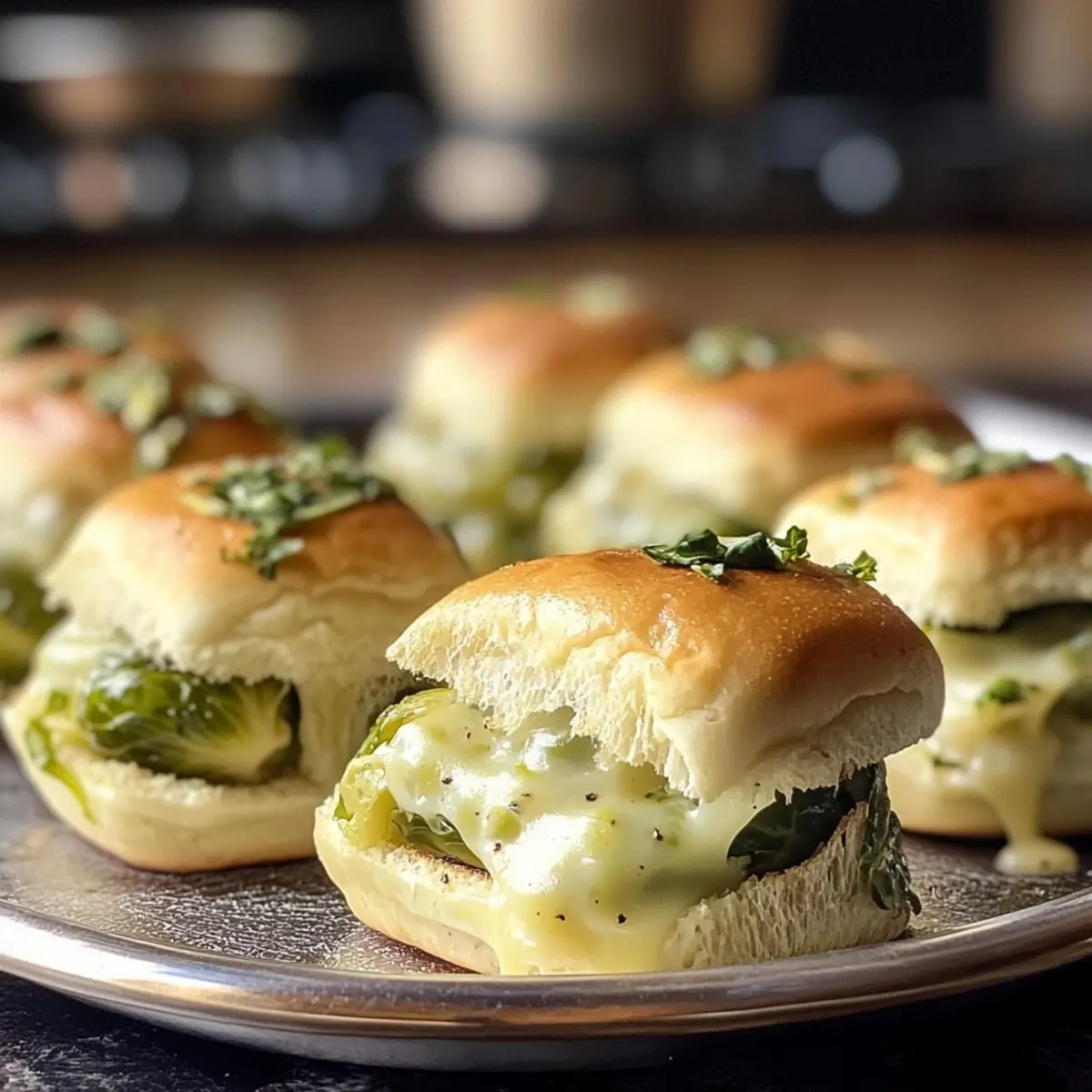 Parmesan Brussels Sprout Sliders