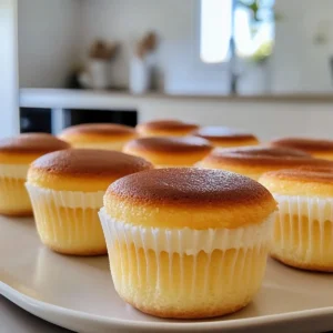 Japanese Cotton Cheesecake Cupcakes