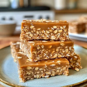 No-Bake Peanut Butter Oatmeal Bars