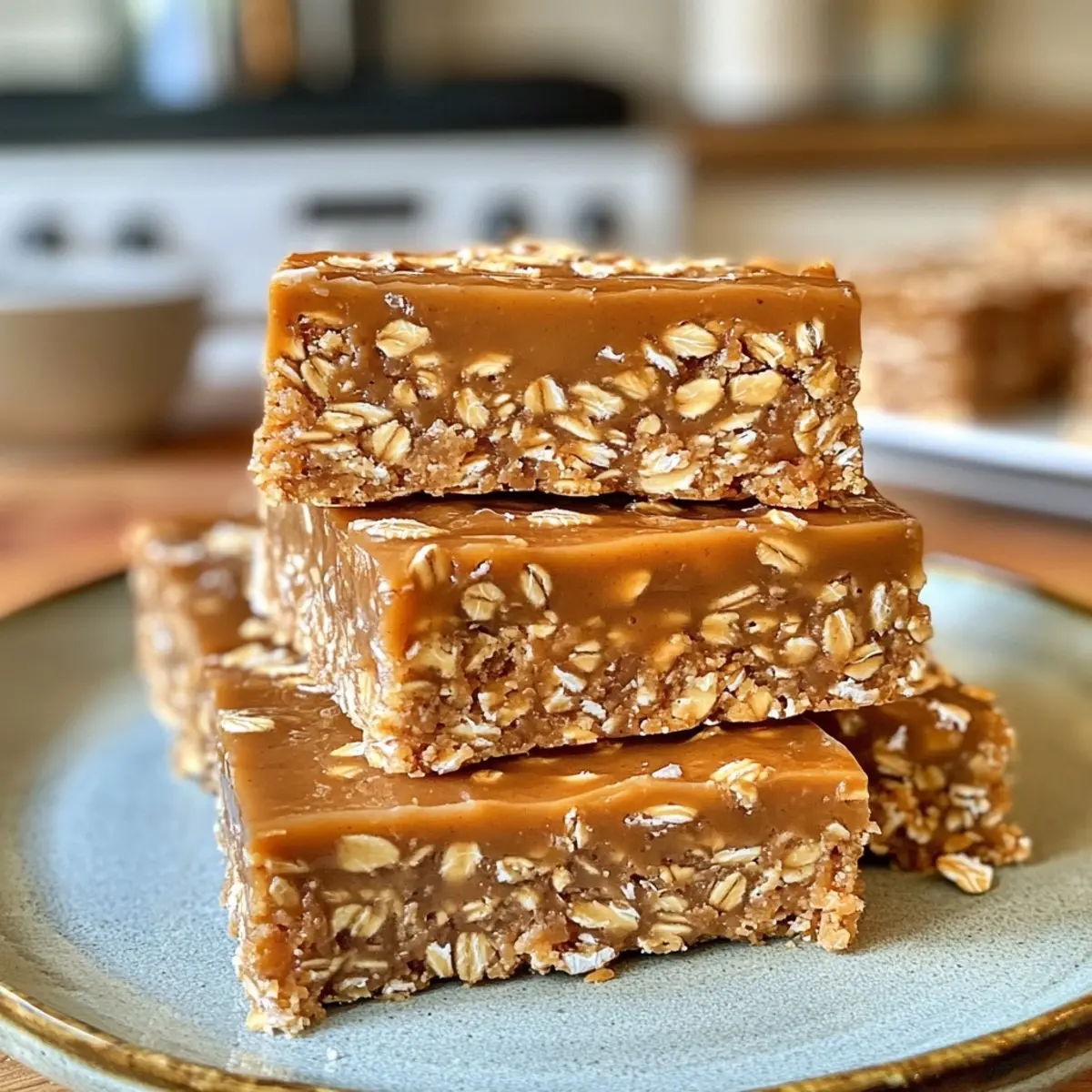No-Bake Peanut Butter Oatmeal Bars
